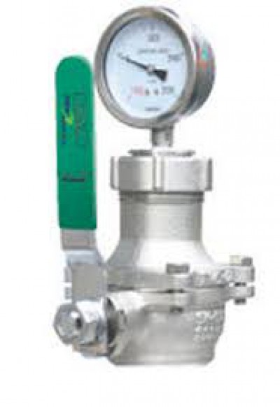 Inert gas pressure gauge